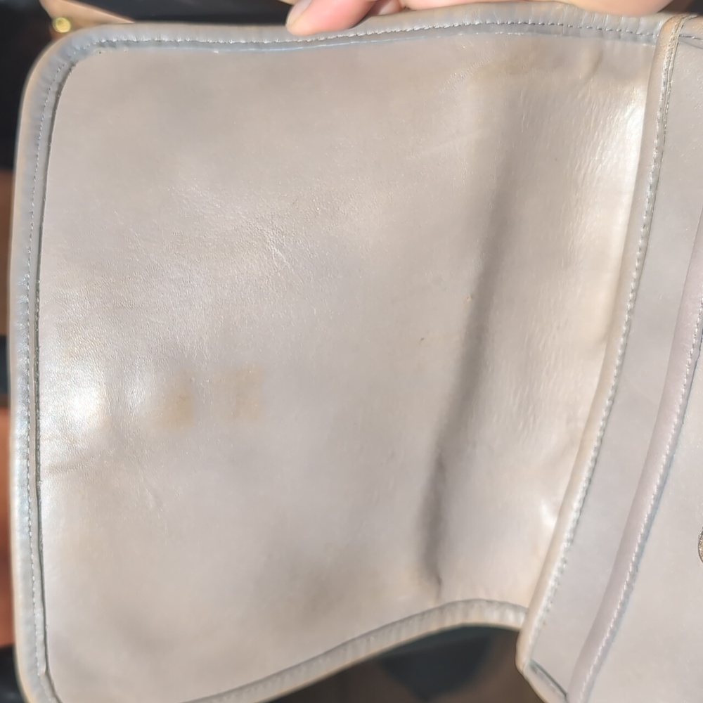 Vintage Coach Small Saddle Pouch, Grey, NYC - Picture 3 of 16